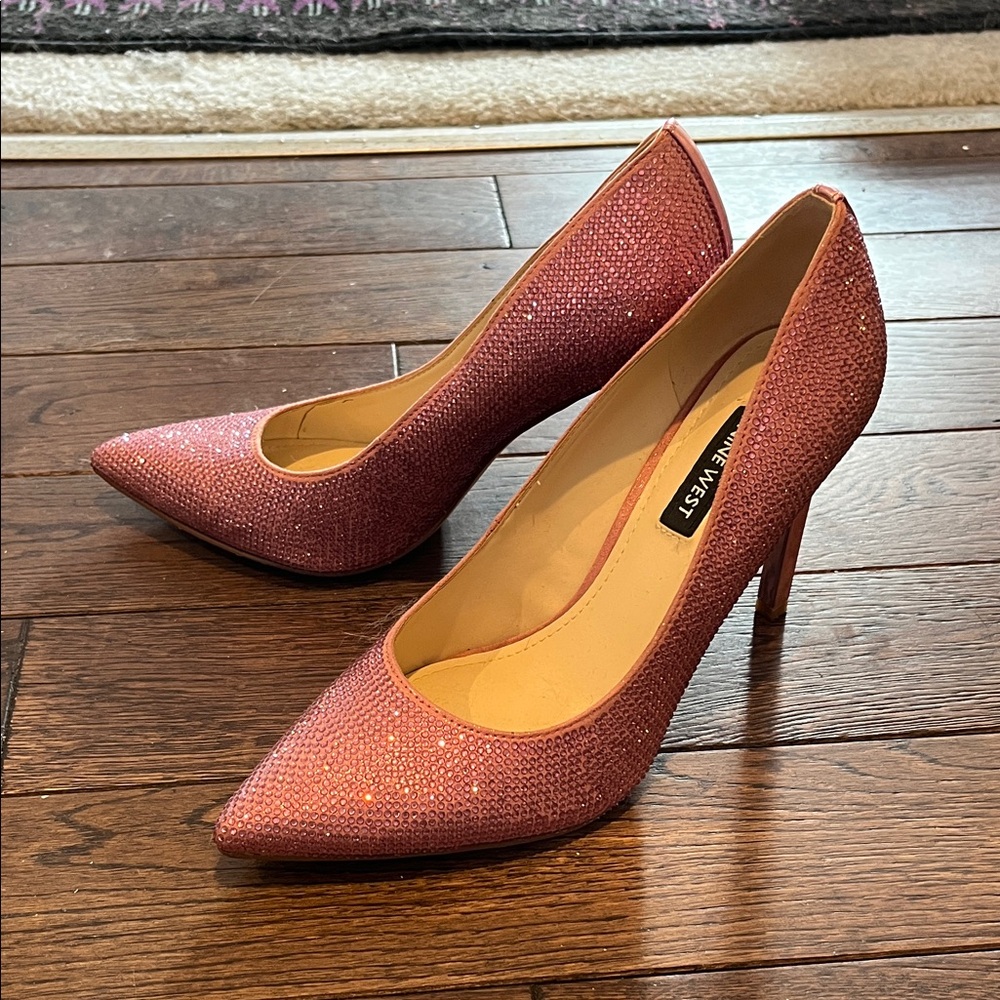 Nine West Rose Glitter Heels